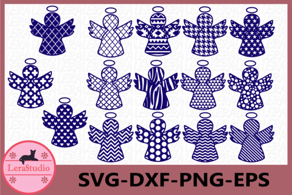 Christmas Angels Vector Illustration for Local Branding
