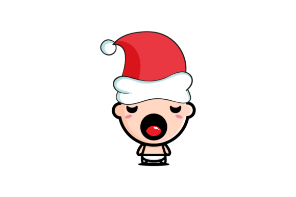 Christmas Baby - Newborn Illustration for Crafting