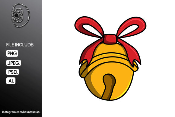 Christmas Bell Cartoon Illustration Review