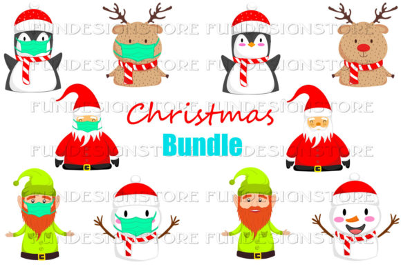 Christmas Bundle Illustrations for Sublimation and Print-on-Demand