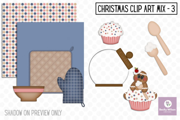 Christmas Clip Art Mix Set 3 for Illustrations