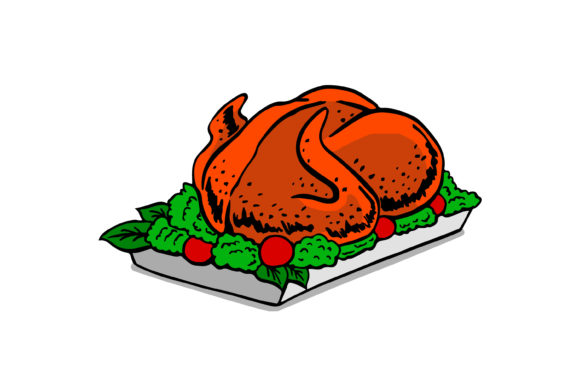 Christmas Dinner Cartoon Sticker Review