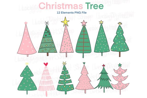 Christmas Tree Clipart PNG for Illustrations