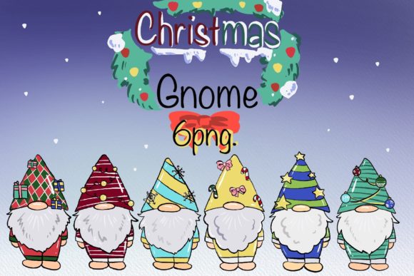 Cute Christmas Gnome Illustration for Digital Sellers