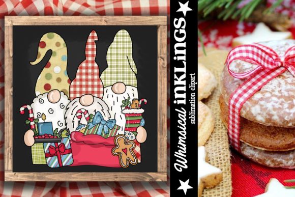Gnome Trio Christmas Eve Illustration Review