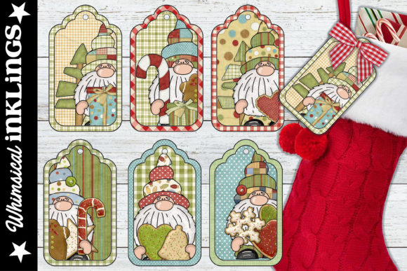 Gnorman's Sweet Christmas Tags Illustrations