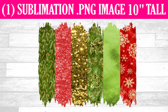 Grunge Christmas Brush Strokes Clipart for Handmade Projects
