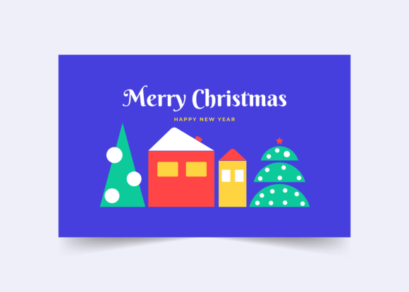 Merry Christmas Greetings Template for Local Business Branding