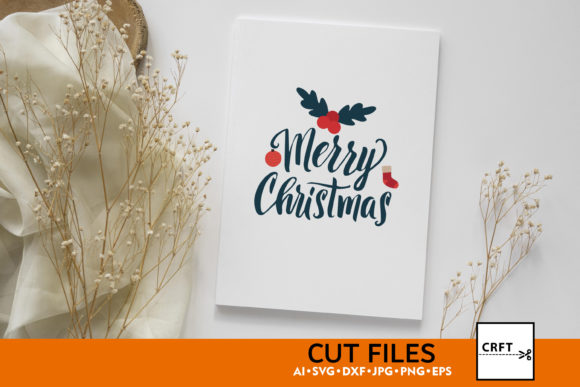 Merry Christmas SVG Cut Files for Illustrations