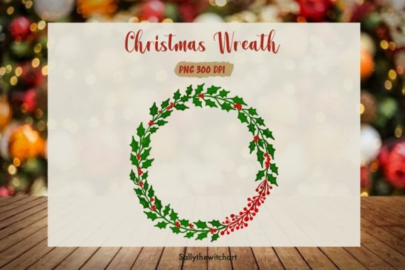 Merry Christmas Wreath PNG, Believe PNG Illustrations