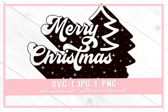 Retro Christmas Tree SVG for Handmade Creations
